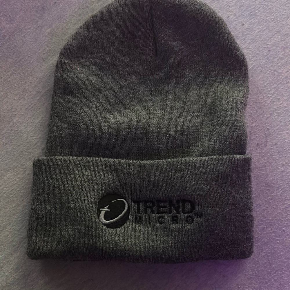 Trend Micro grey beanie